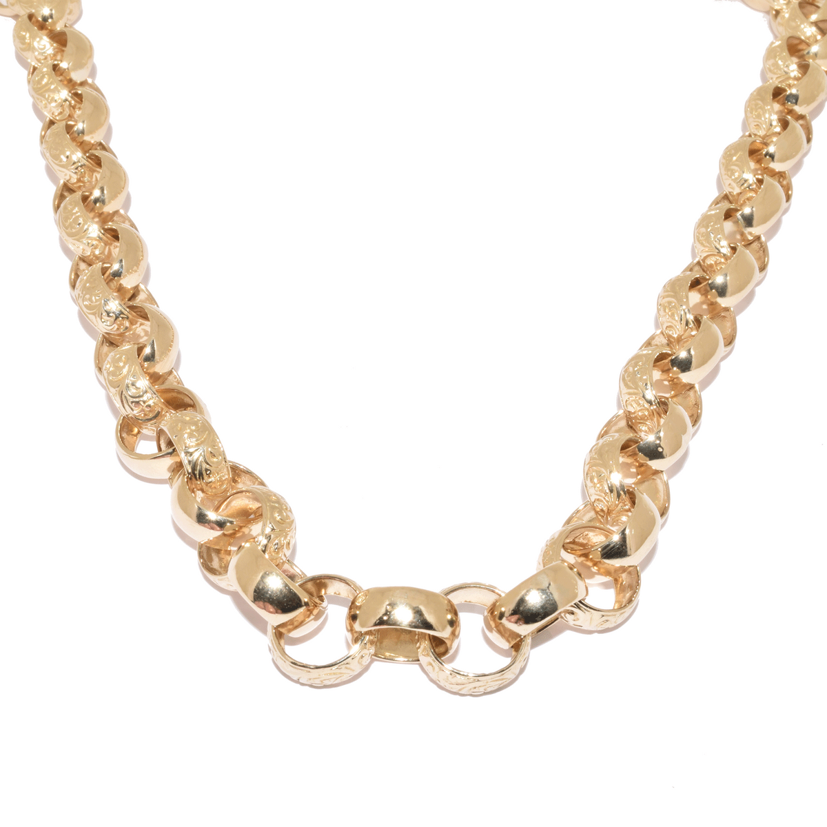 9ct hot sale belcher chain