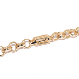Greek Key Faceted Engraved Belcher Chain