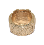 9ct Extra Large Double Buckle Ring