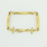 9ct Gold  Fancy Antique Bar Bracelet
