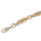 9ct Greek Key Belcher Bracelet