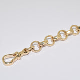 9ct Gold Faceted & Engraved Belcher Bracelet