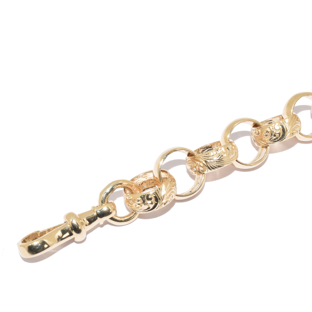 Heart Charm Bracelet with Engraved Names (Gold Plated) - Talisa Jewelry