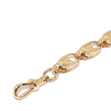 9ct Gold Tulip Antique Style Bracelet