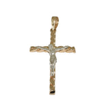 Large 9ct Handmade Twisted Cross Pendant