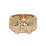 9ct Heavy Buckle Ring