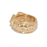9ct Heavy Buckle Ring