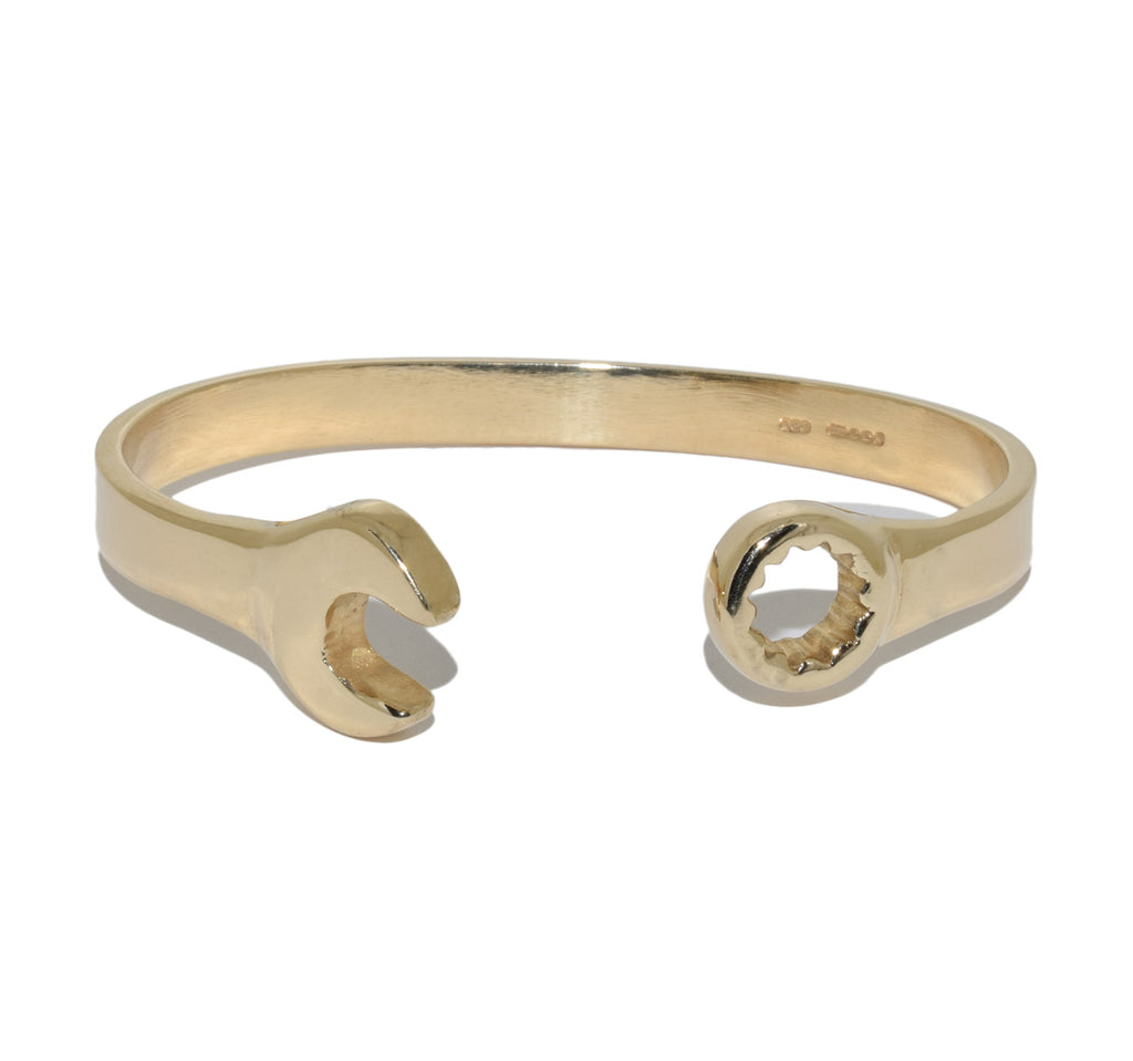 The Goldie- Gold Plated Snap-On Spanner Bracelet 2microns +5 weeks