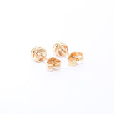 Ladies 18ct Yellow Gold Brilliant Cut Diamond Earrings