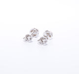 Ladies White Gold Brilliant Cut Diamond Earrings